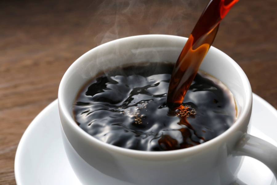 温かいコーヒー